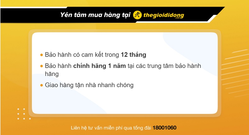 Chính sách bảo hành đồng hồ thông minh tại TGDĐ